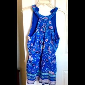 Blue print Romper - Size M